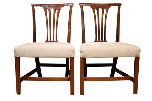 Set of Six Georgian Mahogany Dining Chairs