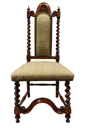 Fine Victorian Walnut Child's Barley Twist Chair c.1860