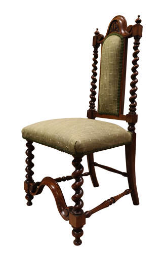 Fine Victorian Walnut Child's Barley Twist Chair c.1860