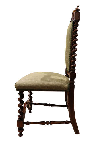 Fine Victorian Walnut Child's Barley Twist Chair c.1860