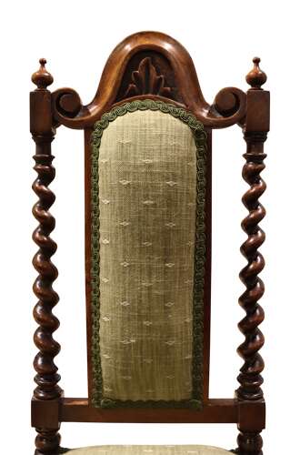 Fine Victorian Walnut Child's Barley Twist Chair c.1860