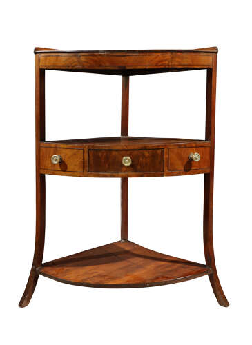 Early 19th Century Mahogany Corner Washstand, c.1825