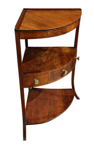 Early 19th Century Mahogany Corner Washstand, c.1825