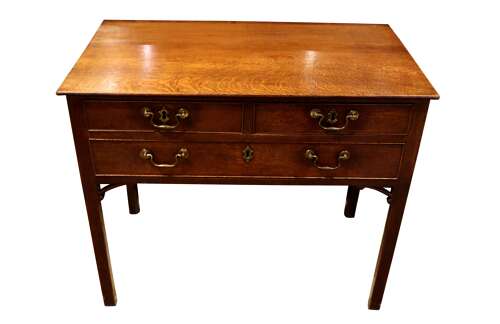 George III Oak Lowboy