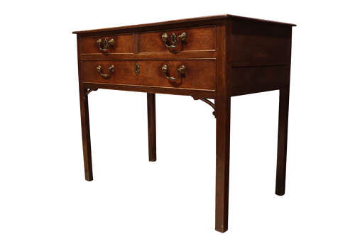 George III Oak Lowboy