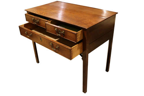 George III Oak Lowboy