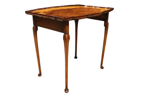 1920s Burr Walnut Nest of Three Tables c.1925
