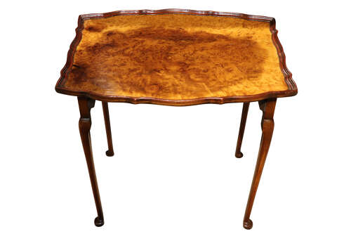 1920s Burr Walnut Nest of Three Tables c.1925