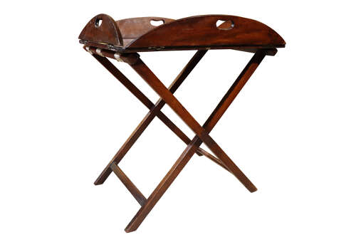 William IV Mahogany Butler's Tray on Folding Stand, c.1830