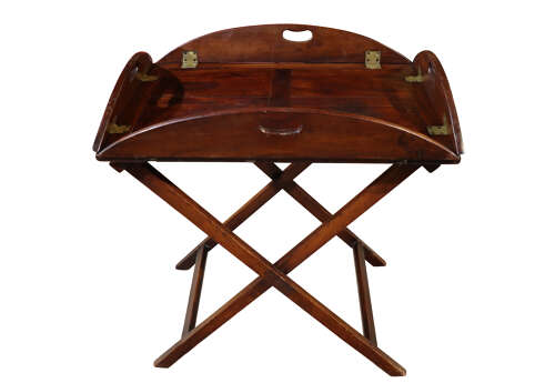 William IV Mahogany Butler's Tray on Folding Stand, c.1830