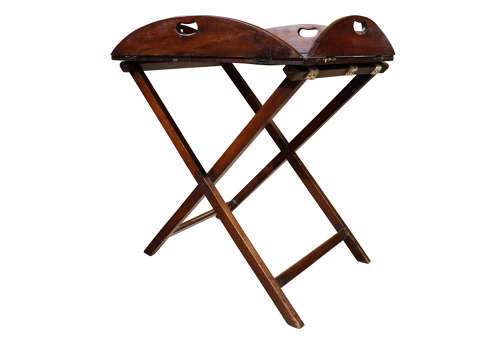 William IV Mahogany Butler's Tray on Folding Stand, c.1830