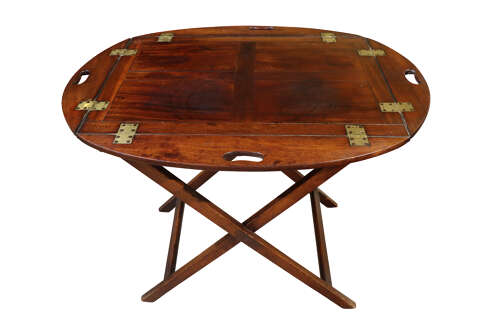 William IV Mahogany Butler's Tray on Folding Stand, c.1830