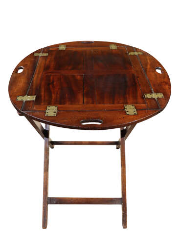 William IV Mahogany Butler's Tray on Folding Stand, c.1830