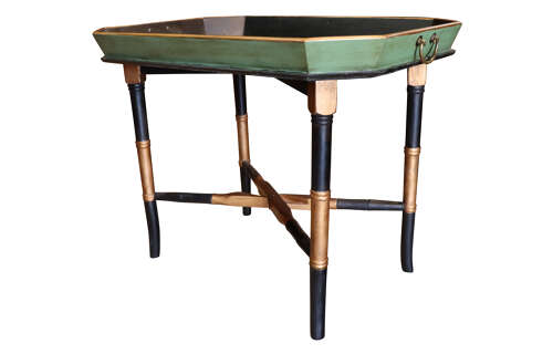 Mid-20th Century Regency Style Painted Chinoiserie Tray Table, c.1950