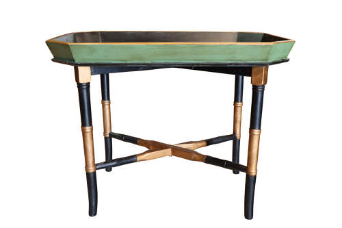 Mid-20th Century Regency Style Painted Chinoiserie Tray Table, c.1950