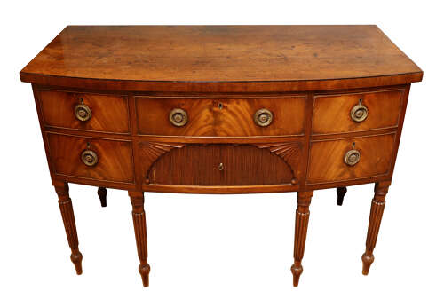 Elegant Regency Mahogany Bow Fronted Sideboard, circa 1810