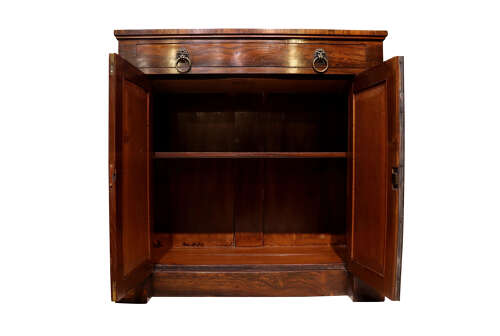 Regency Rosewood Chiffonier with Gothic Panelled Doors, Circa 1820