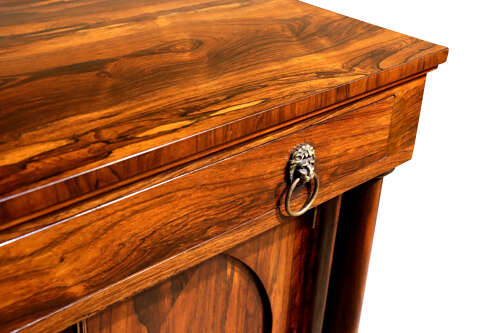 Regency Rosewood Chiffonier with Gothic Panelled Doors, Circa 1820