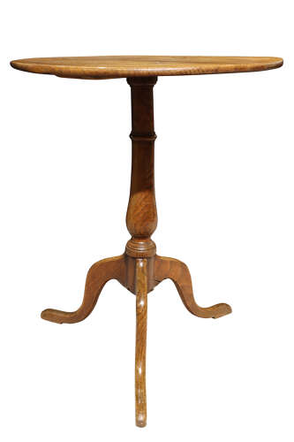 Early Georgian Elm Tripod Occasional Table, Circa 1750