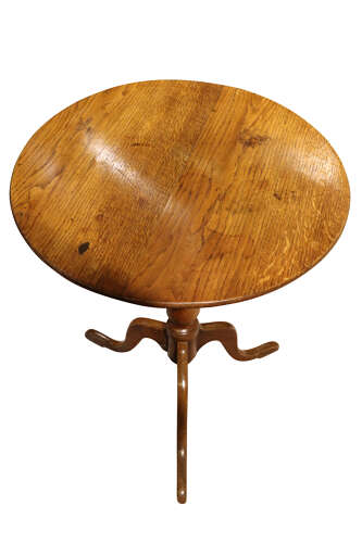 Early Georgian Elm Tripod Occasional Table, Circa 1750