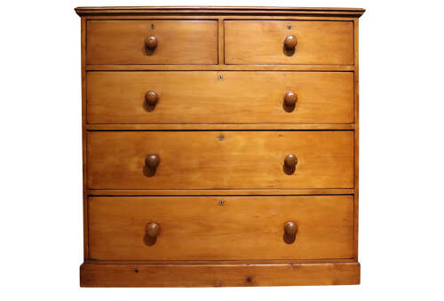 Victorian Pine Chest of Drawers, 19th Century