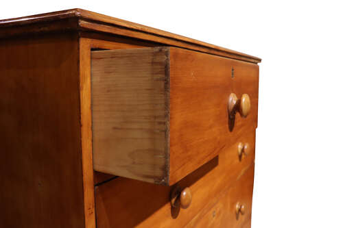 Victorian Pine Chest of Drawers, 19th Century