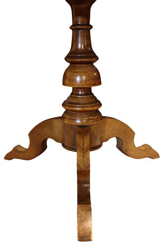 Fine Italian Sorrento Walnut Marquetry and Parquetry Occasional Table, Circa 1900