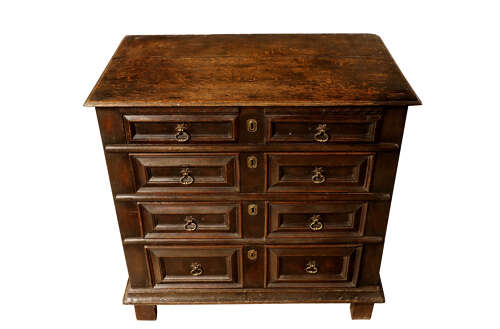Late 17th Century Charles II Oak Chest of Drawers, Circa 1680