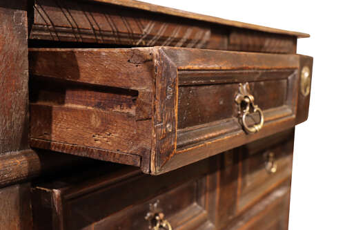 Late 17th Century Charles II Oak Chest of Drawers, Circa 1680